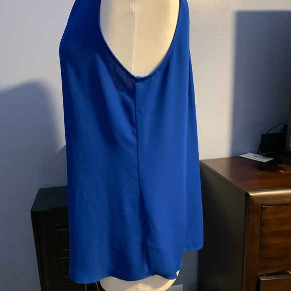 EUC Adrianna Papell Sleeveless Cobalt Blue Size Large - Picture 4 of 8